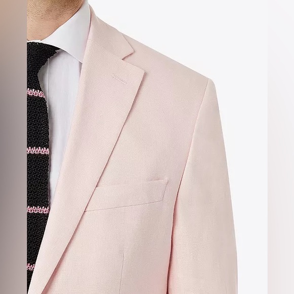 NWT Ralph Lauren Pink All Linen Suit Jacket Mens 38R Lassiter - Picture 4 of 16